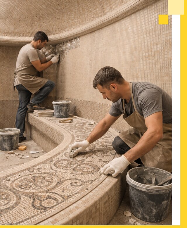 Плитка для хамама в Северске, укладка, подбор и поставка