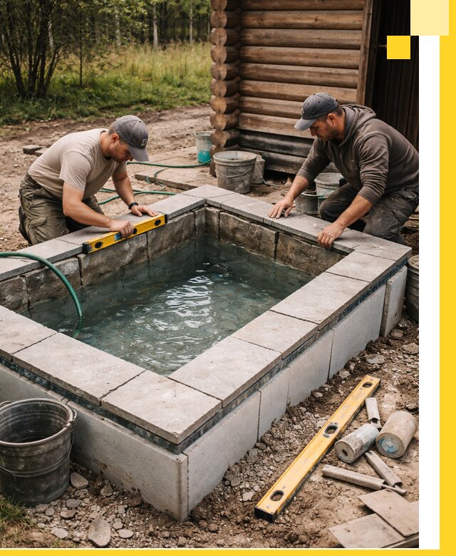 Изготовление и установка холодных купелей под ключ в Северске